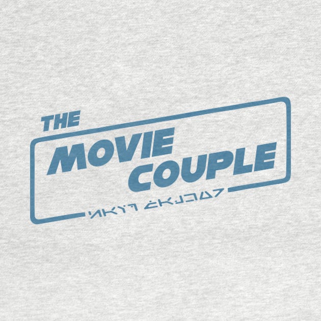 The Movie Couple Logo Tee - Steel Blue Logo by The Movie Couple